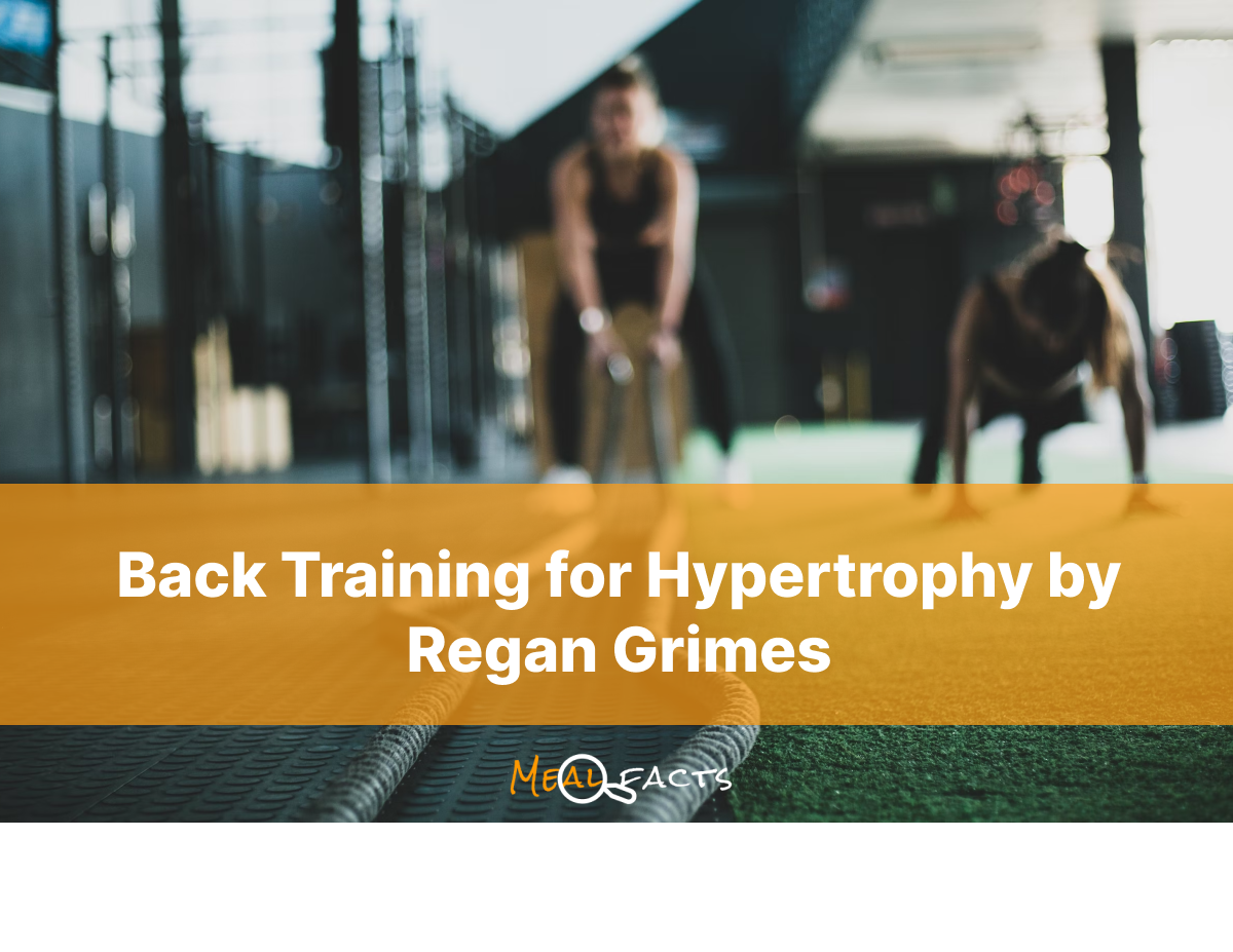 Back Training for Hypertrophy by Regan Grimes